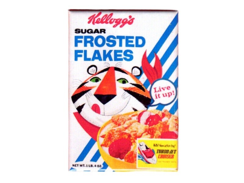 Kellogg's Frosted Flakes Cereal Box Magnet - Retro Tony the Tiger