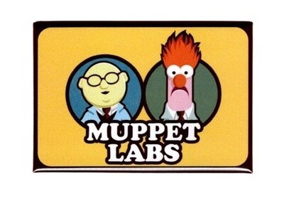 Muppet Labs Metal Magnet - Dr. Bunsen and Beaker