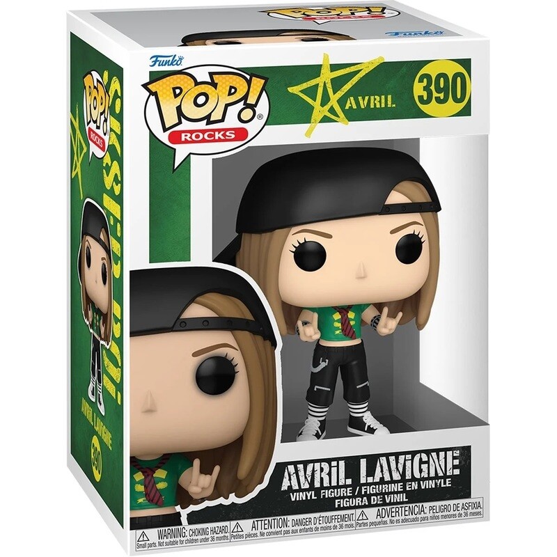 Avril Lavigne Sk8ter Boi 3 3/4"H POP! Rocks Vinyl Figure #390