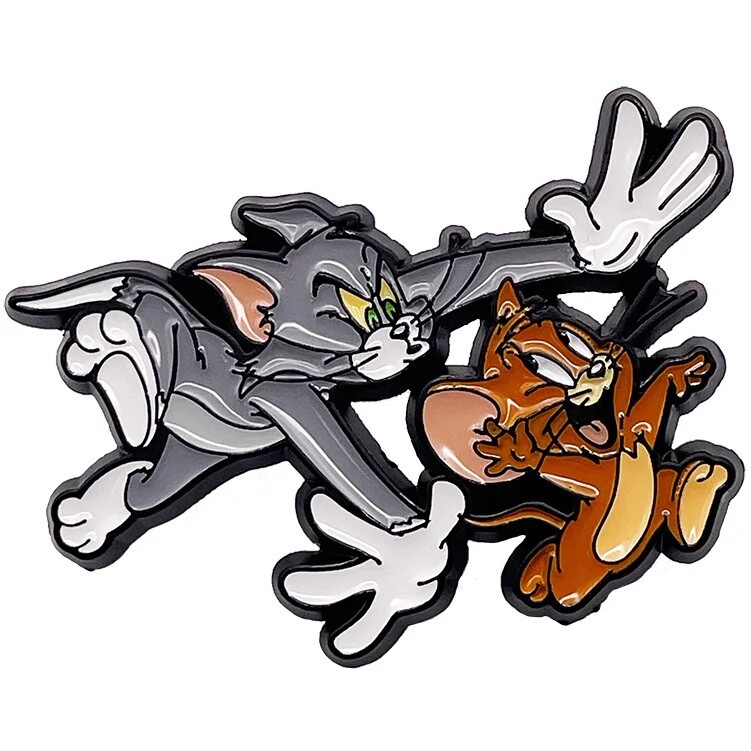 Tom &amp; Jerry Enamel Lapel Pin