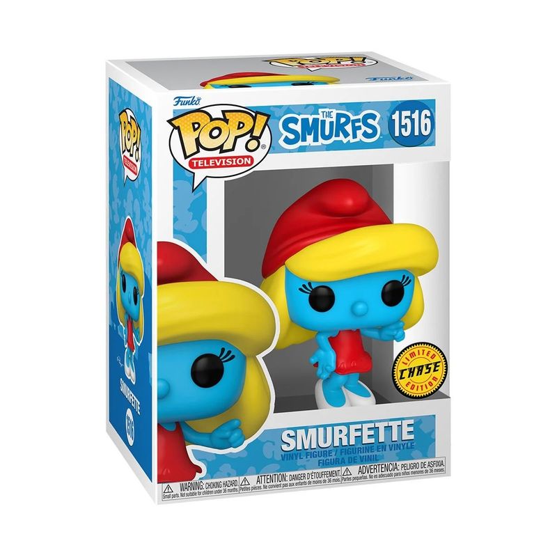 The Smurfs  3 3/4"H Smurfette *CHASE* POP! Television Vinyl Figure #1516