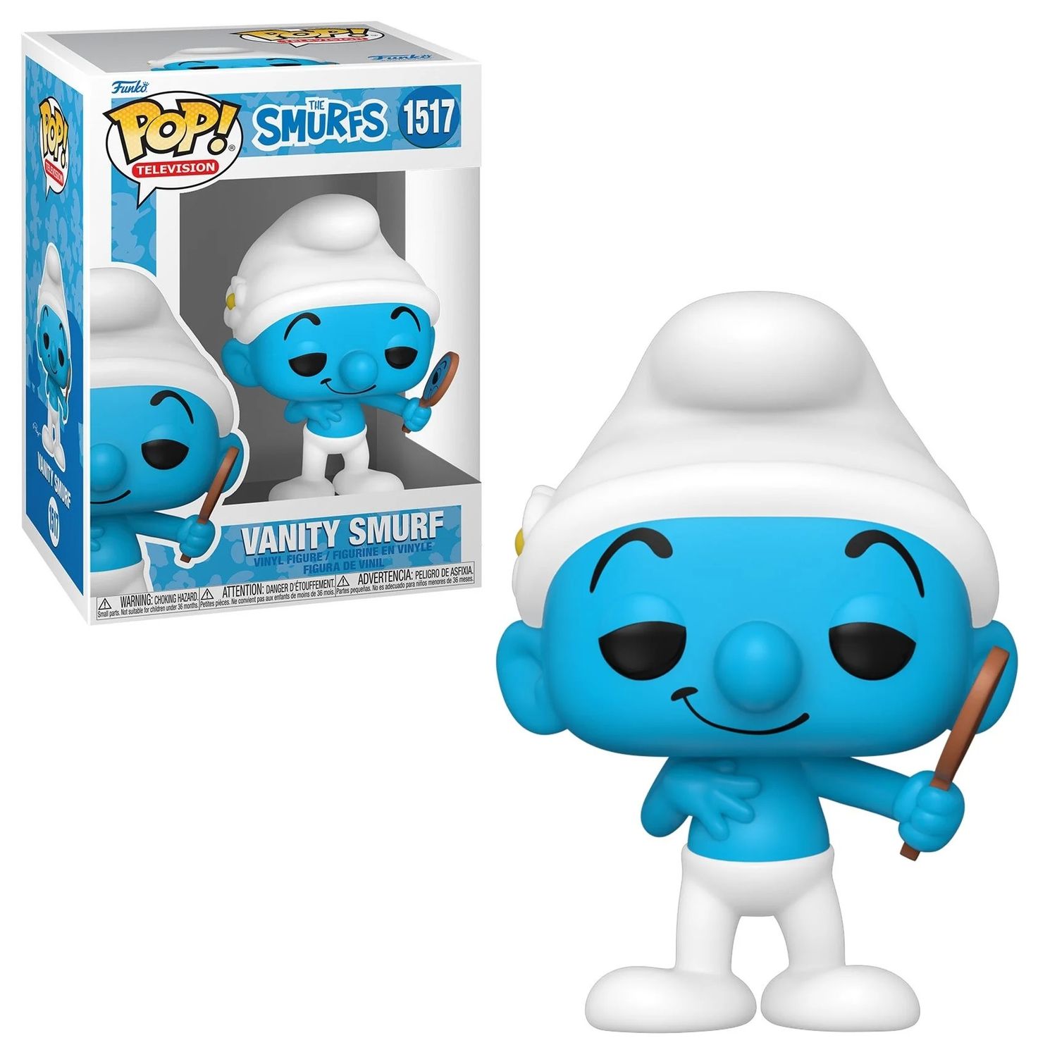 The Smurfs 3 3/4&quot;H Vanity Smurf POP! Television Vinyl Figure #1517