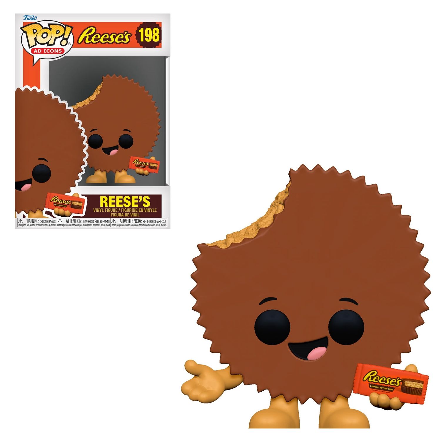 Reese&#39;s 3 3/4&quot;H Peanut Butter Cup POP! Ad Icons Vinyl Figure #198