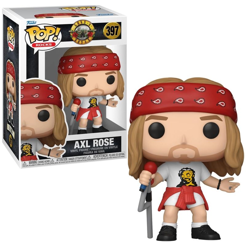 Guns N&#39; Roses 1992 Axl Rose 3 3/4&quot;H POP! Rocks Vinyl Figure #397