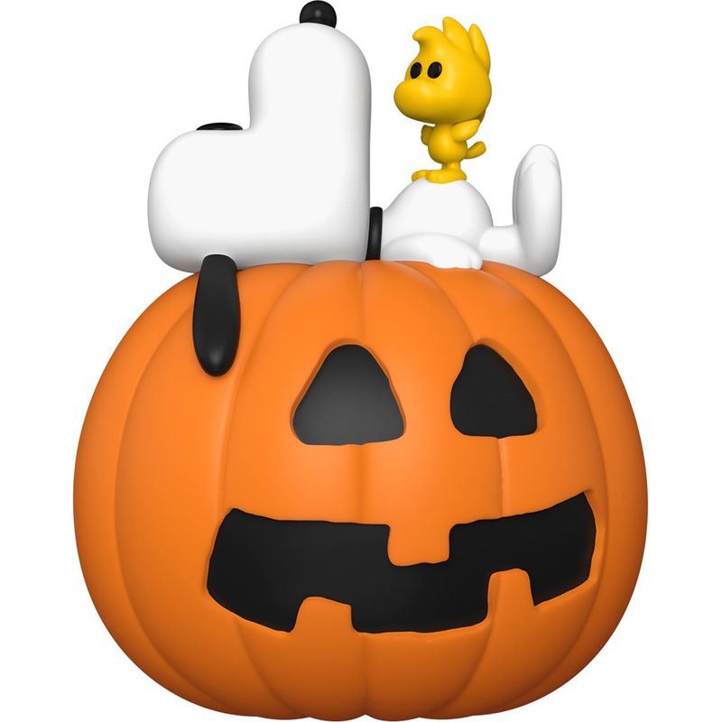 Peanuts - It's the Great Pumpkin, Charlie Brown Snoopy &amp; Woodstock with Pumpkin POP! Deluxe Vinyl Figure #1589