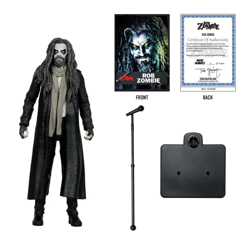 Rob Zombie 6"H McFarlane Toys Music Maniacs Metal Wave 2 Action Figure