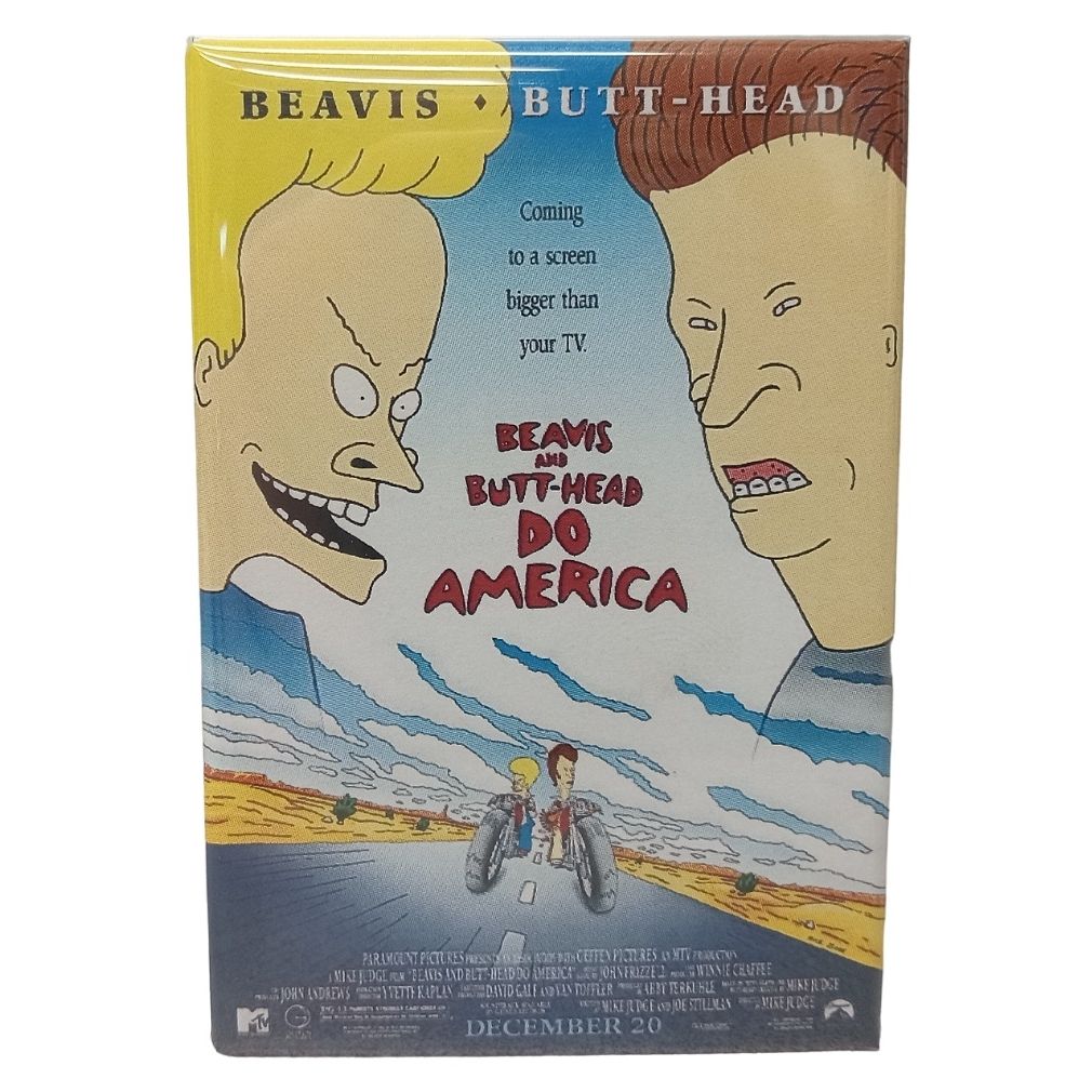 Beavis and Butt-head Do America Movie Poster Metal Magnet