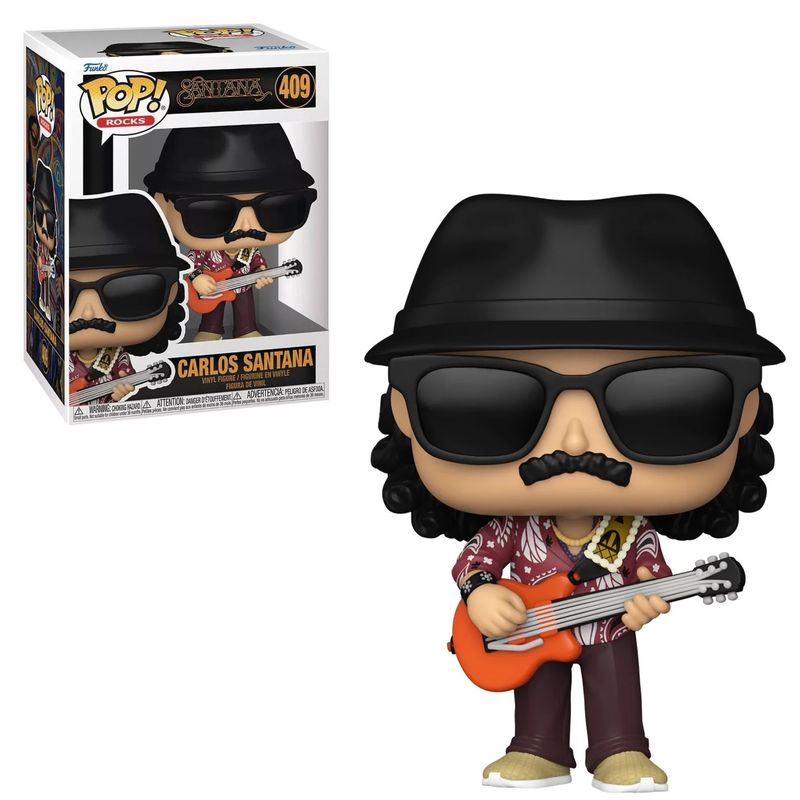 Carlos Santana 3 3/4&quot;H POP! Rocks Vinyl Figure #409