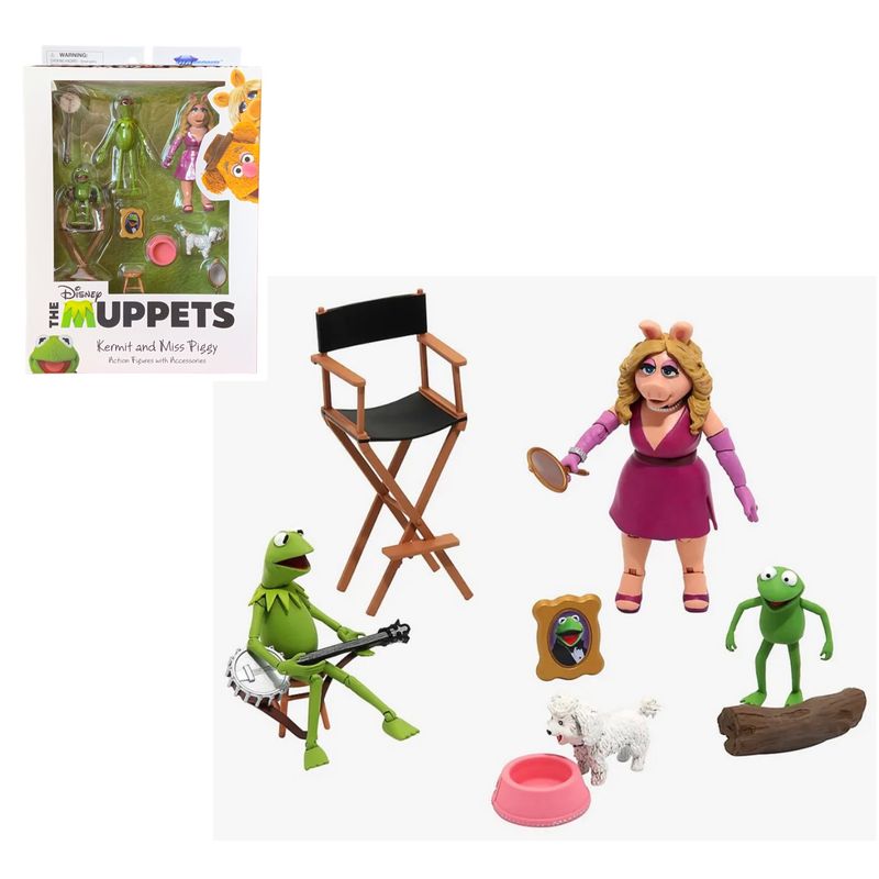 The Muppets Series 2 Figures - Kermit and Miss Piggy