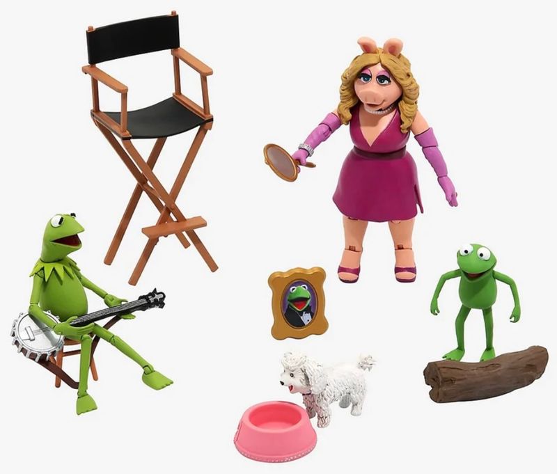 The Muppets Series 2 Figures - Kermit and Miss Piggy