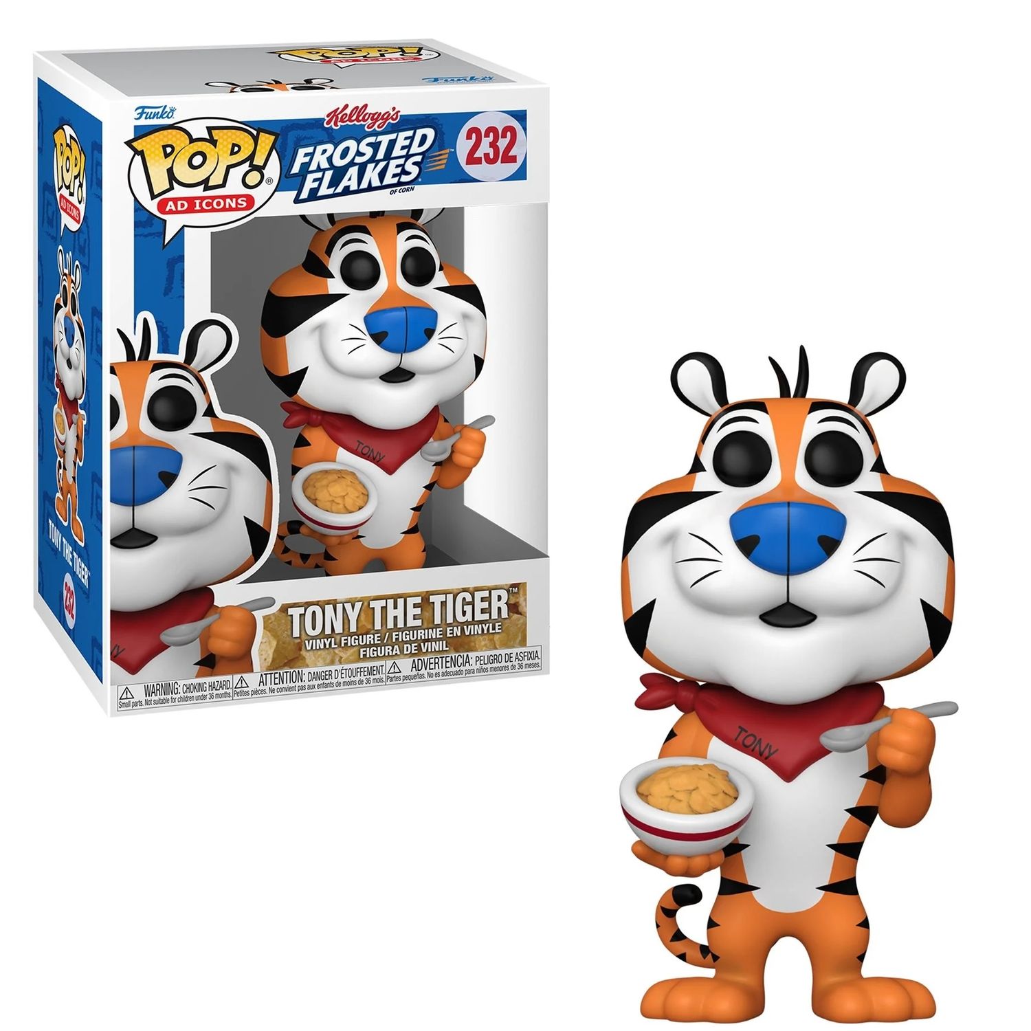 Kellogg&#39;s 3 3/4&quot;H Tony the Tiger (1984) POP! Ad Icons Vinyl Figure #232