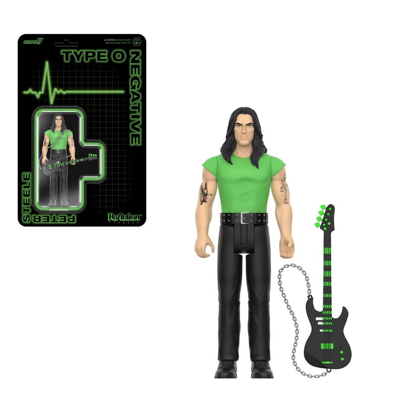 Type O Negative 3 3/4&quot;H Peter Steele ReAction Figure