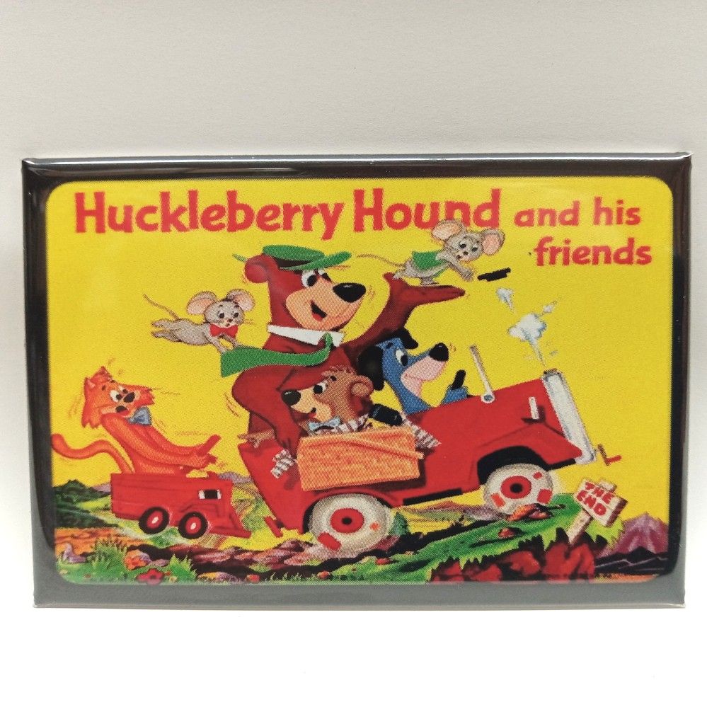 Hanna-Barbera Huckleberry Hound and His Friends Lunchbox Graphic Metal Magnet