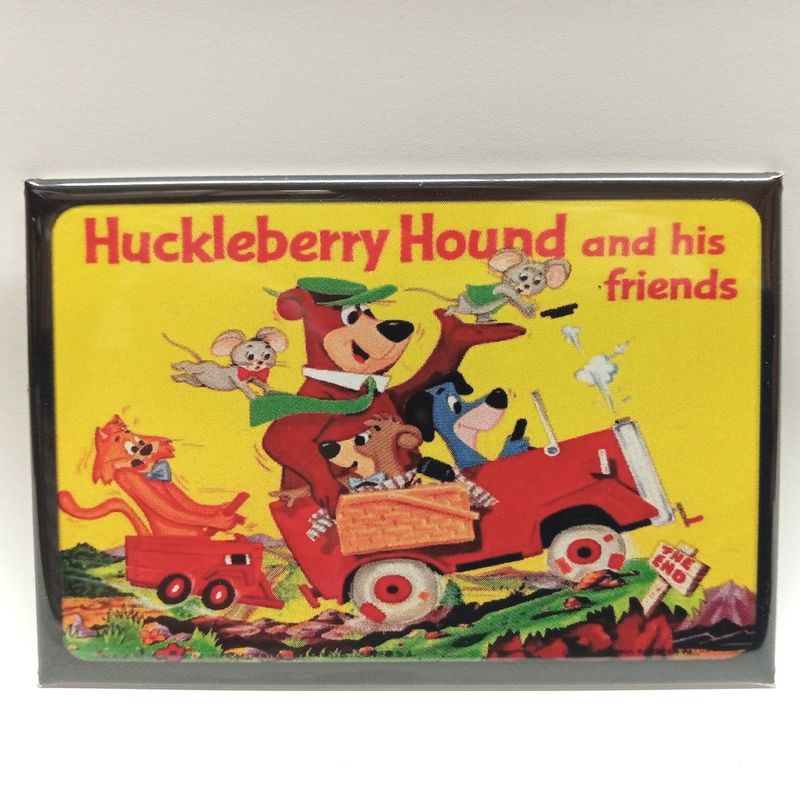 Hanna-Barbera Huckleberry Hound and His Friends Lunchbox Graphic Metal Magnet