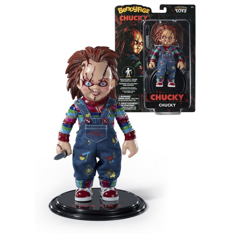 Child&#39;s Play 5 1/2&quot;H Chucky Bendyfigs Bendable Posable Figure