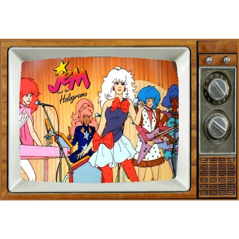 Jem and the Holograms Metal TV Magnet