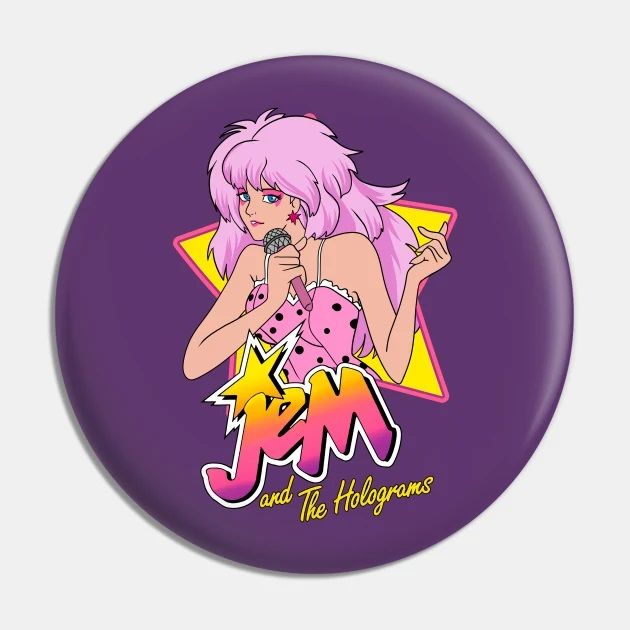Jem and the Holograms 2 1/4&quot;D Pinback Button