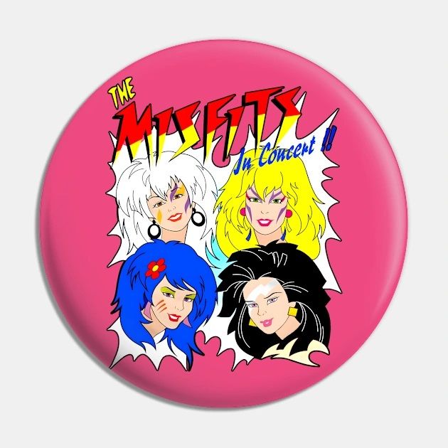 Jem and the Holograms - The Misfits in Concert 2 1/4&quot;D Pinback Button