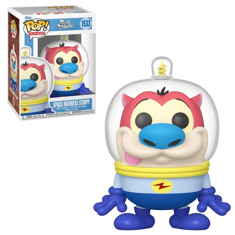 Ren &amp; Stimpy 3 3/4&quot;H Space Madness Stimpy POP! Television Vinyl Figure #1533