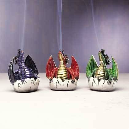 GREEN Dragon Hatchling Incense Holder 33077