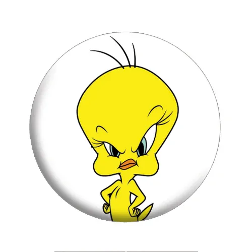 Looney Tunes Tweety 1 1/4&quot;D Pinback Button