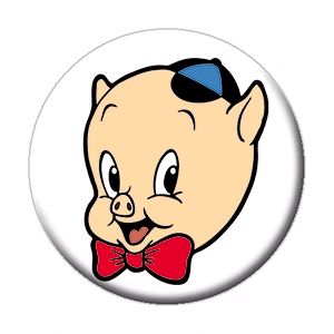 Looney Tunes Porky Pig 1 1/4&quot;D Pinback Button