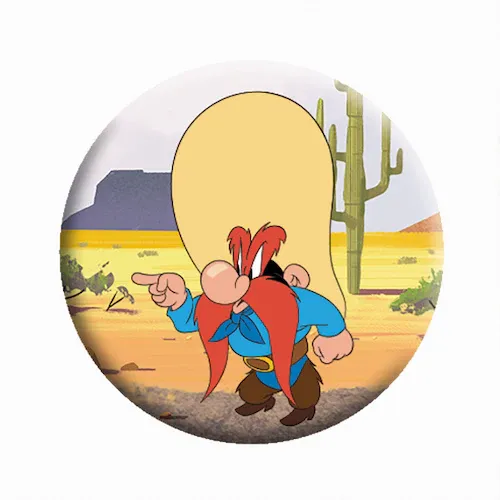 Looney Tunes Yosemite Sam 1 1/4&quot;D Pinback Button