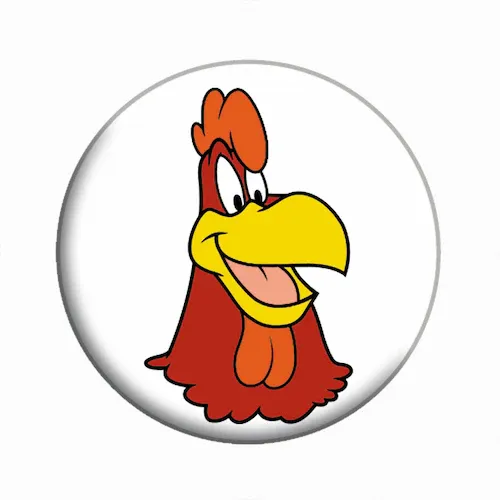 Looney Tunes Foghorn Leghorn 1 1/4&quot;D Pinback Button