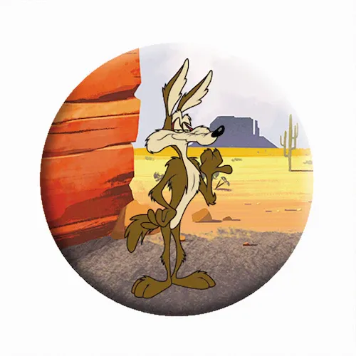 Looney Tunes Wile E Coyote 1 1/4&quot;D Pinback Button