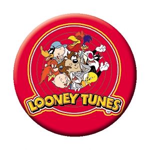 Looney Tunes Logo with Cast 1 1/4&quot;D Pinback Button