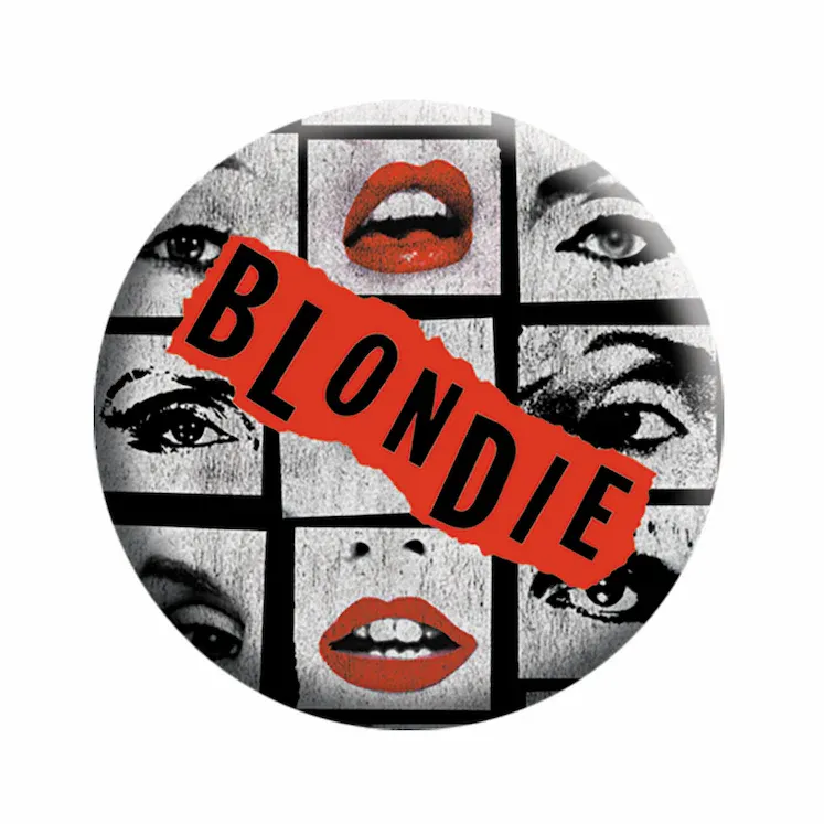 Debbie Harry Blondie Eyes &amp; Lips 1 1/4&quot;D Pinback Button