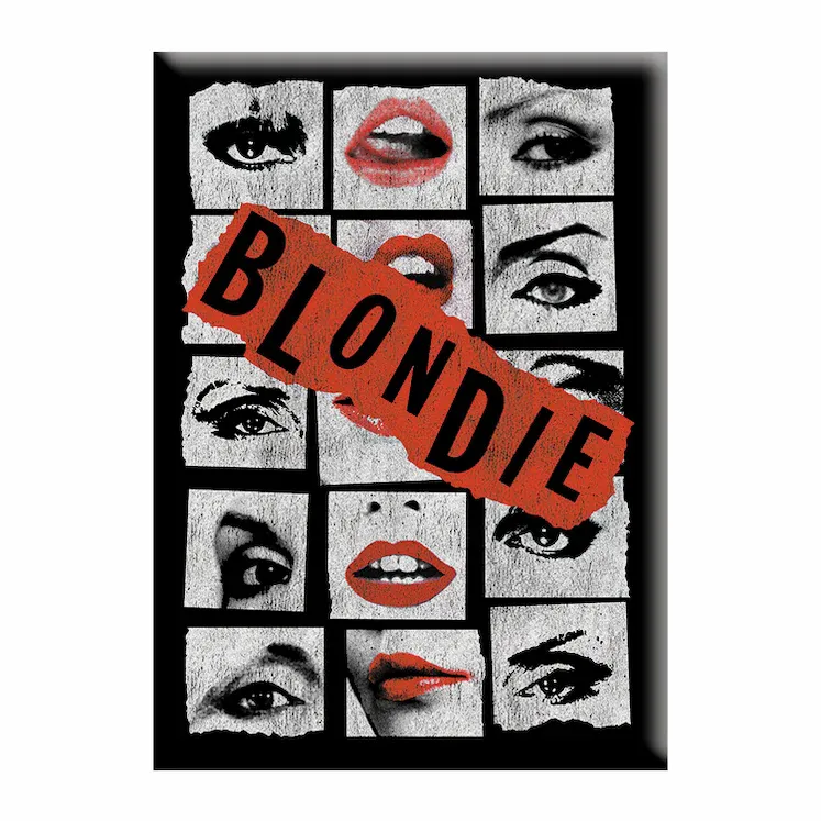 Blondie Debbie Harry LARGE Magnet - Eyes &amp; Lips