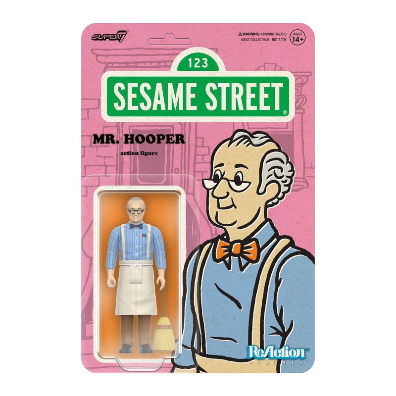 Sesame Street Mr. Hooper 3 3/4"H ReAction Figure