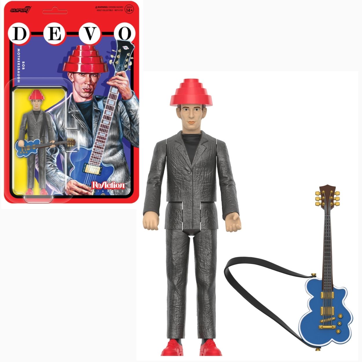 DEVO 3 3/4&quot;H Bob Mothersbaugh Girl U Want ReAction Figure