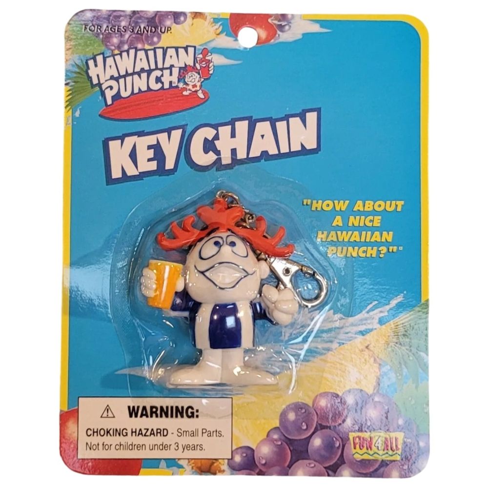 Hawaiian Punch &quot;Punchy&quot; PVC Keychain - Orange Cup