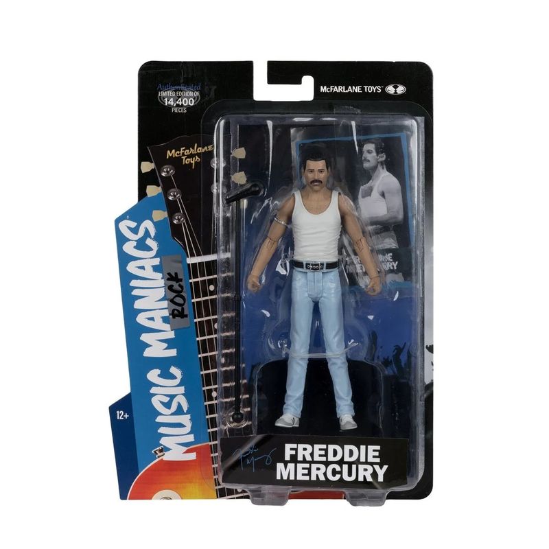 Queen Freddie Mercury 6"H McFarlane Toys Music Maniacs Wave 3 Action Figure