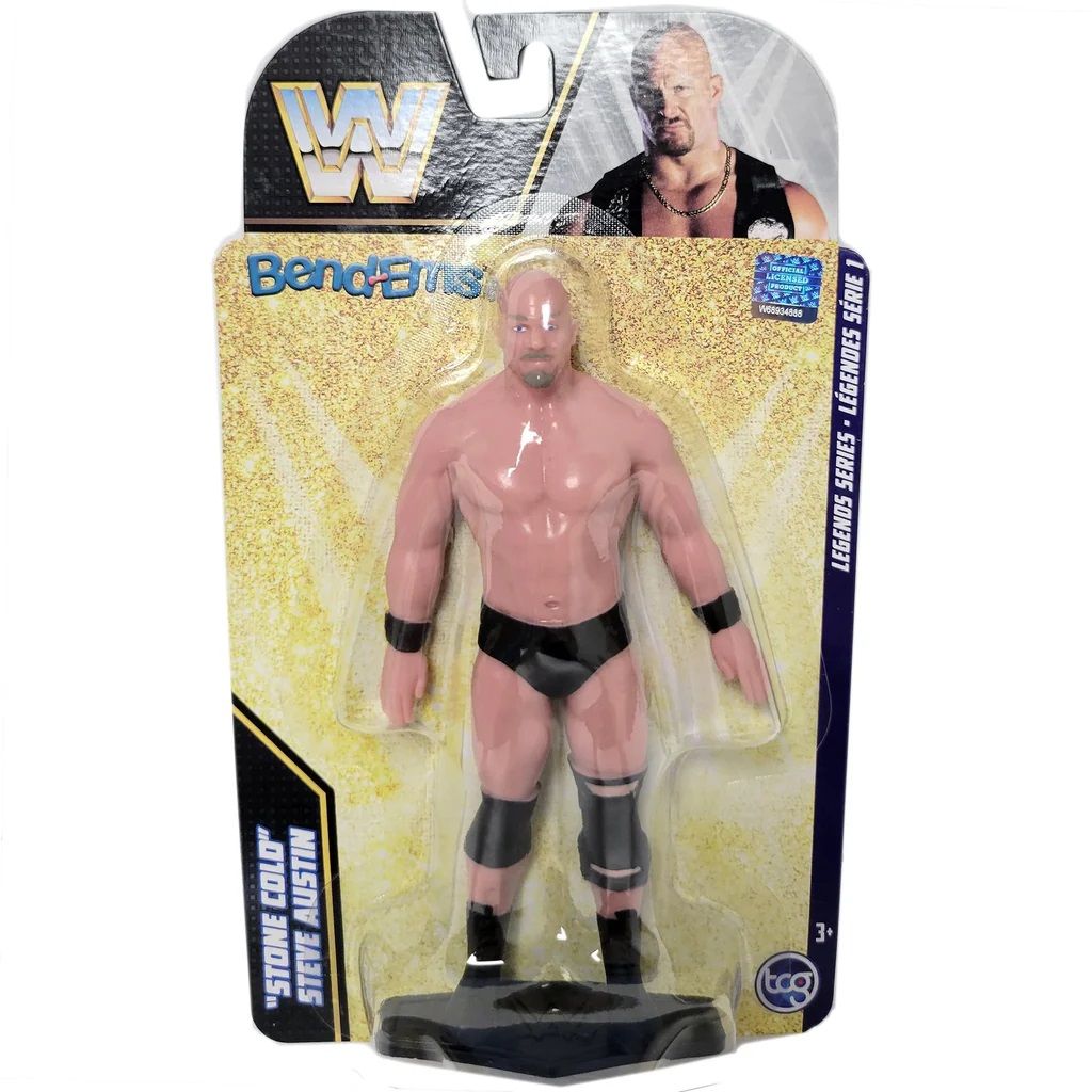 WWE Stone Cold Steve Austin Legends Series Bend-Ems Bendable Figure