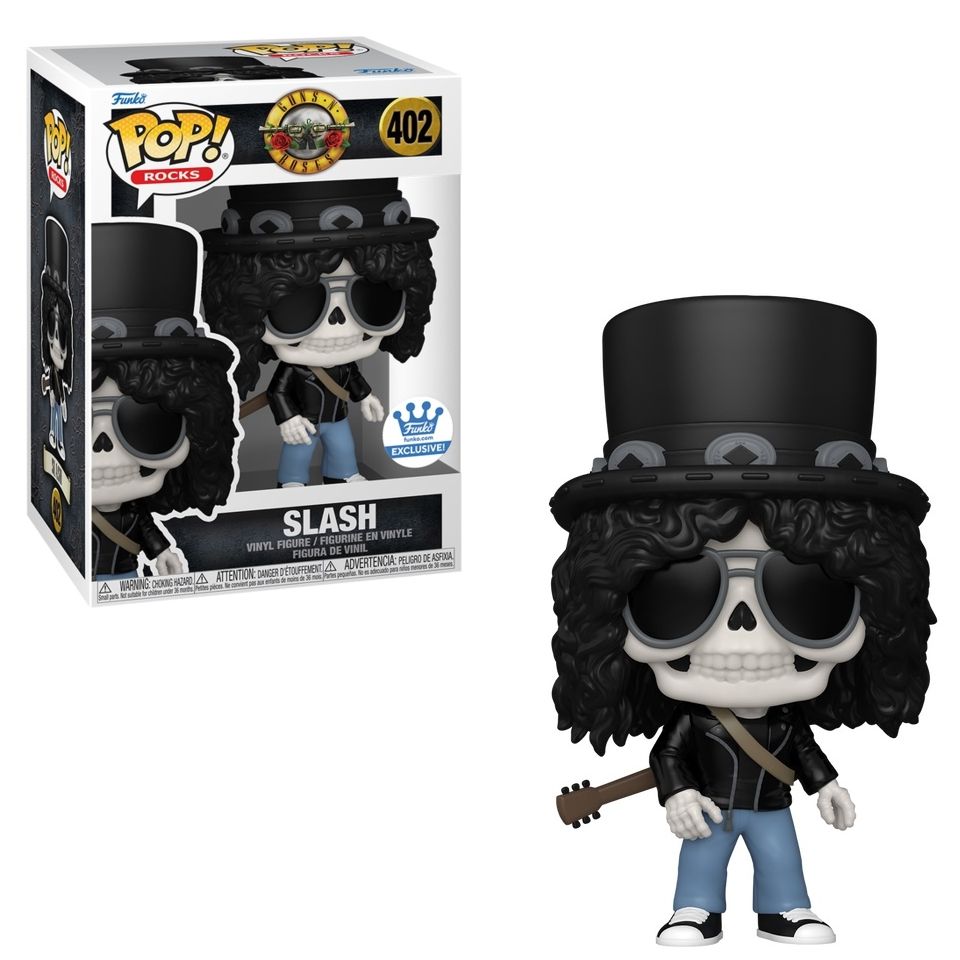 Slash Skeleton Guns N&#39; Roses 3 3/4&quot;H POP! Rocks Vinyl Figure #402
