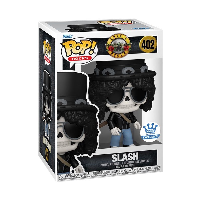 Slash Skeleton Guns N' Roses 3 3/4"H POP! Rocks Vinyl Figure #402