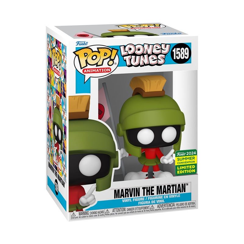 Looney Tunes Marvin the Martian with Flag 3 3/4"H POP! Animation Vinyl Figure #1589