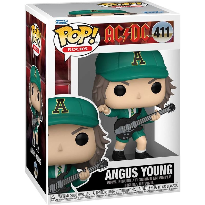 AC/DC Angus Young 3 3/4"H POP! Rocks Vinyl Figure #411
