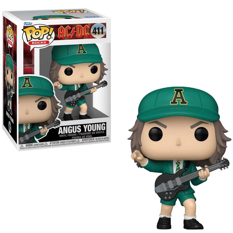 AC/DC Angus Young 3 3/4&quot;H POP! Rocks Vinyl Figure #411