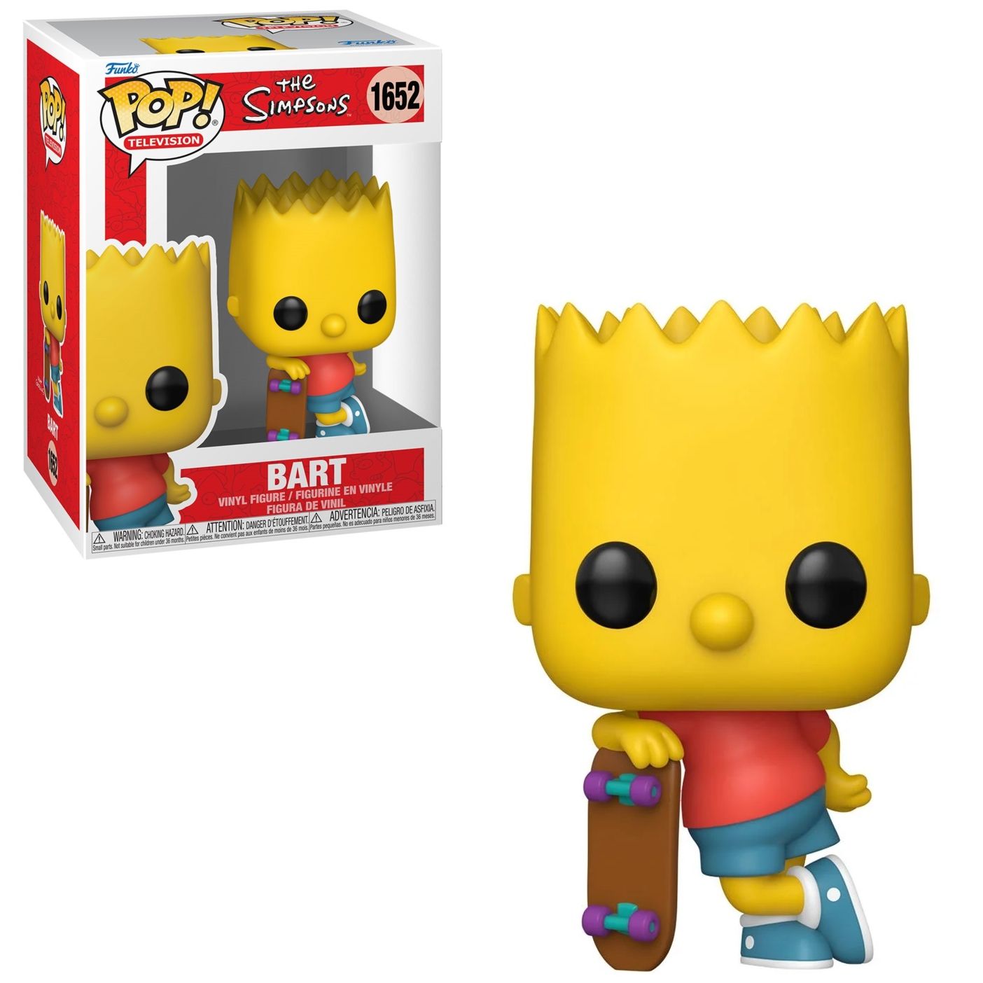 The Simpsons Bart 3 3/4&quot;H POP! Television Vinyl Figure #1652