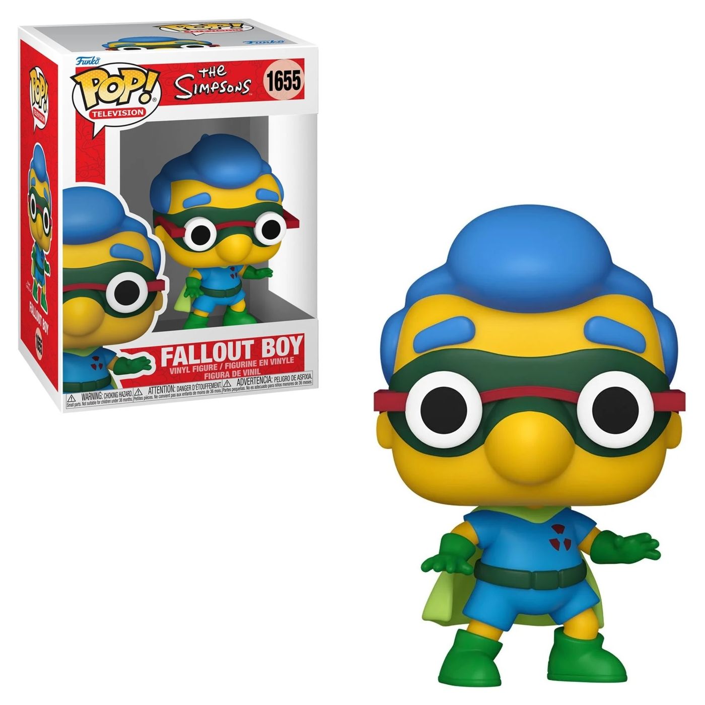 The Simpsons Fallout Boy 3 3/4&quot;H POP! Television Vinyl Figure #1655