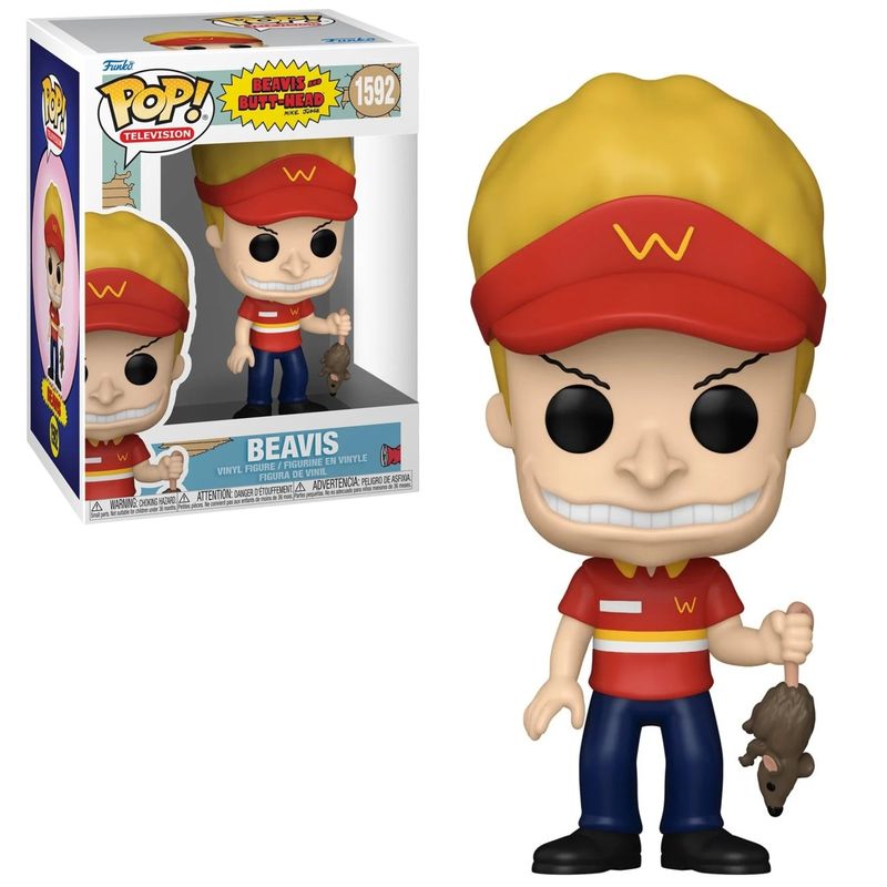Beavis and Butt-Head Burger World Beavis 3 3/4&quot;H POP! Television Vinyl Figure #1592