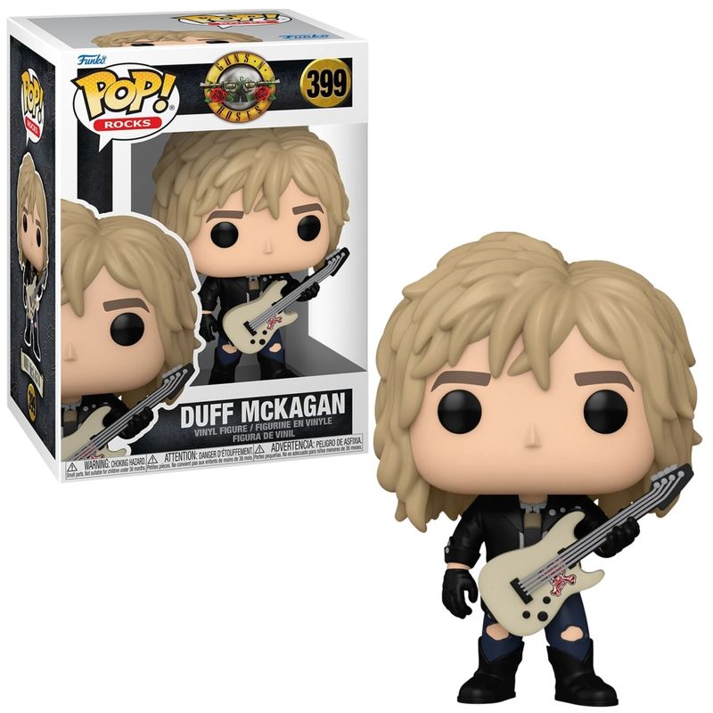 Duff McKagan (1980&#39;s) Guns N&#39; Roses 3 3/4&quot;H POP! Rocks Vinyl Figure #399