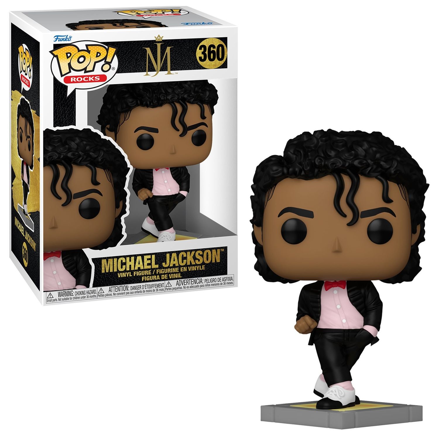 Michael Jackson - Billie Jean 3 3/4&quot;H POP! Rocks Vinyl Figure #360