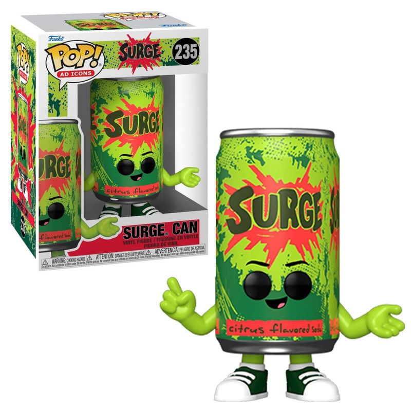 Surge Can 4 1/4&quot;H POP! Ad Icons Vinyl Figure #235