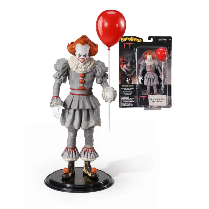 It Pennywise the Clown 7&quot;H Bendyfigs Bendable Posable Figure