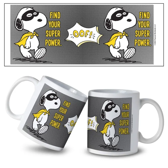 Peanuts Snoopy &quot;Find Your Super Power&quot; 11 Oz. Ceramic Mug